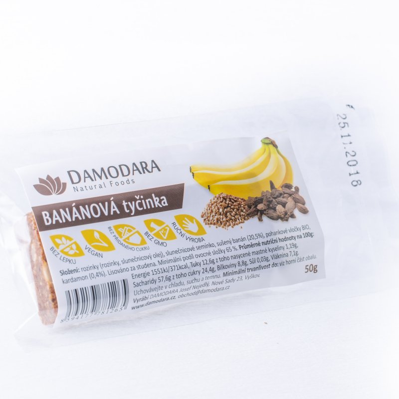 Ovocná svačinka banánová s kardamonem 50g
