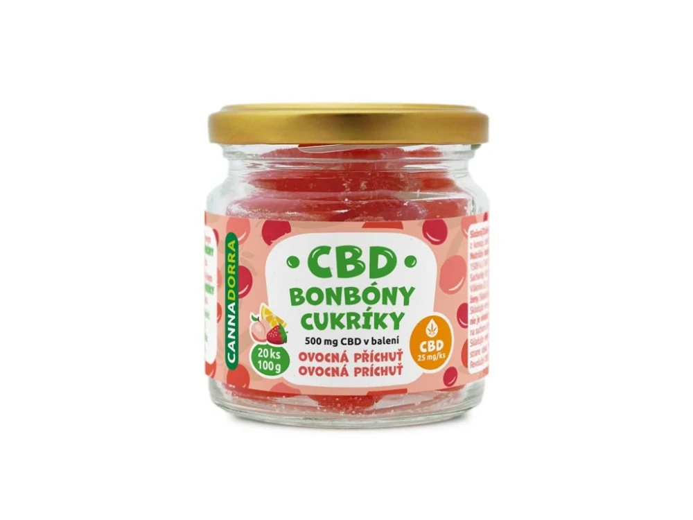 CBD bonbóny, 20 ks