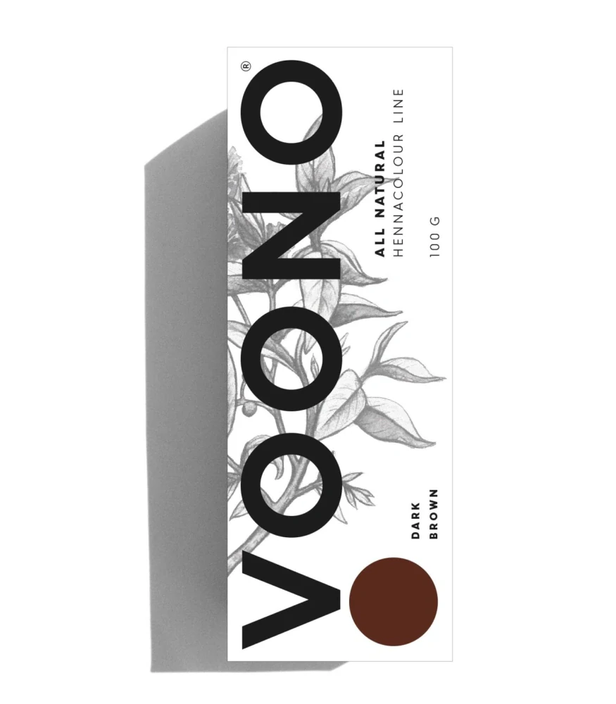 VOONO rostlinná barva na vlasy Dark Brown