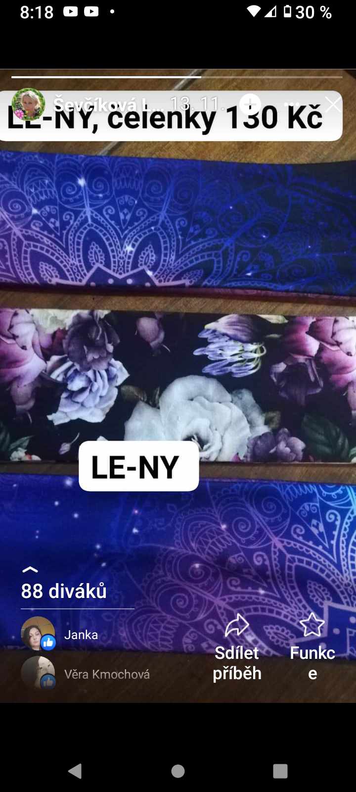 Čelenka rovná nebo křížená