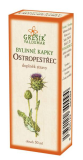 Bylinné kapky s ostropestřcem 50 ml Grešík