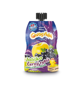 OVOCŇÁK mošt JABLKO + černý rybíz 200 ml / šroub.uzávěr