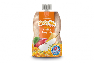 OVOCŇÁK pyré JABLKO + hruška + rakytník 200 g