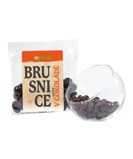 Brusnice v hořké čokoládě 100g IPJ NATUR
