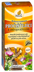 Tinktura pročišťující s ostropestřcem 100ml