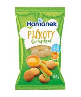 Piškoty bezlepkové 120g Hamánek