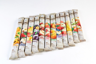 Osvěžující ovocné trubičky hruška bez cukru 140g