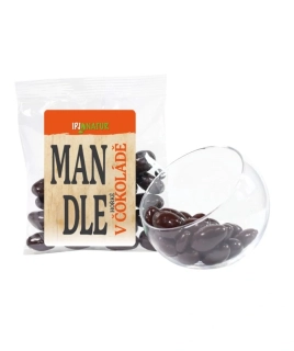 Mandle v hořké čokoládě 100g IPJ NATUR