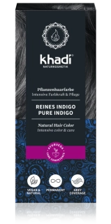 Khadi rostlinná barva na vlasy ČISTÉ INDIGO